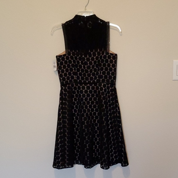 Shoshanna Velvet Polka-Dot Cocktail Dress - Picture 6 of 7